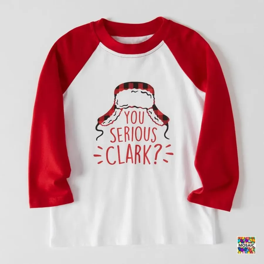 Christmas ' YOU SERIOUS CLARK ' Family Matching Pajamas Sets