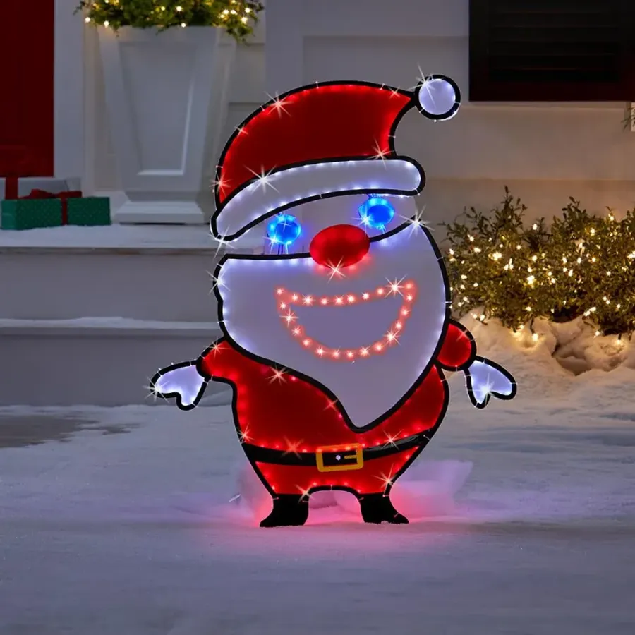 Illuminated Crooning Claus