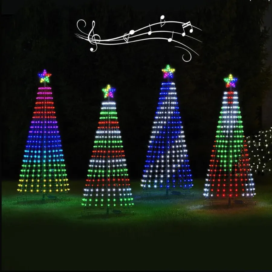 Synchronized Musical Pixel Tree