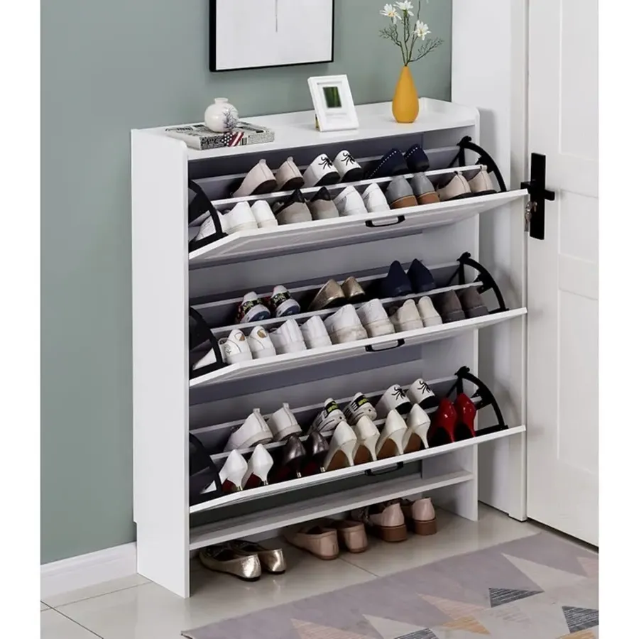 Wall Hidden Shoe Cabinet - Conceal Your Shoes in Style!