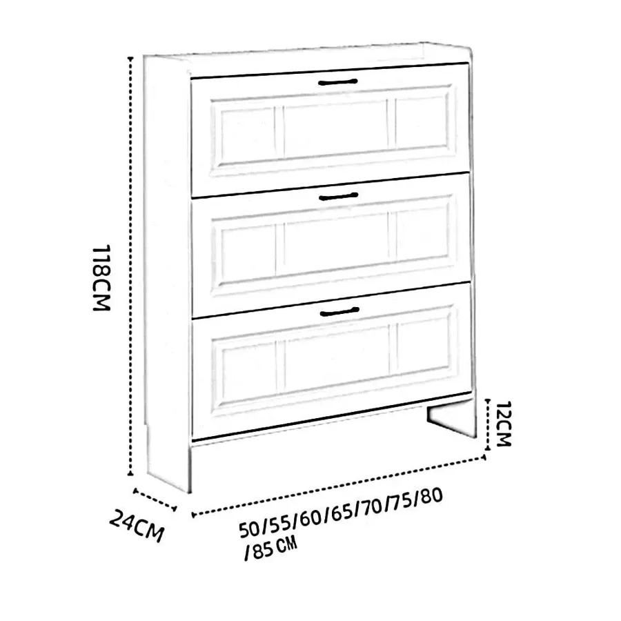 Wall Hidden Shoe Cabinet - Conceal Your Shoes in Style!