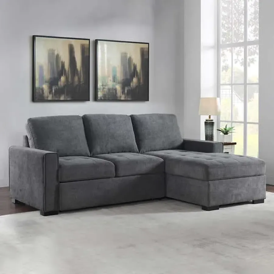 Sleeper Sofa with Storage Chaise