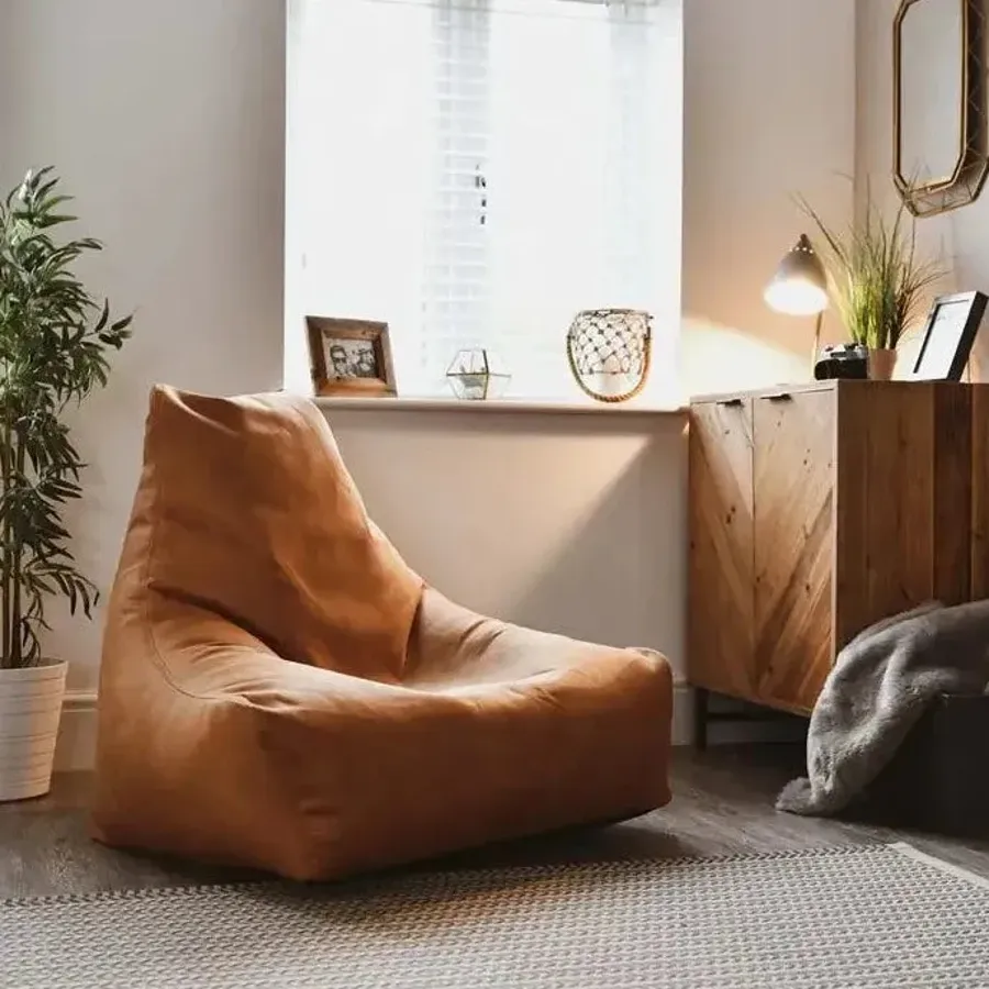 Mighty Luxury Bean Bag in Tan