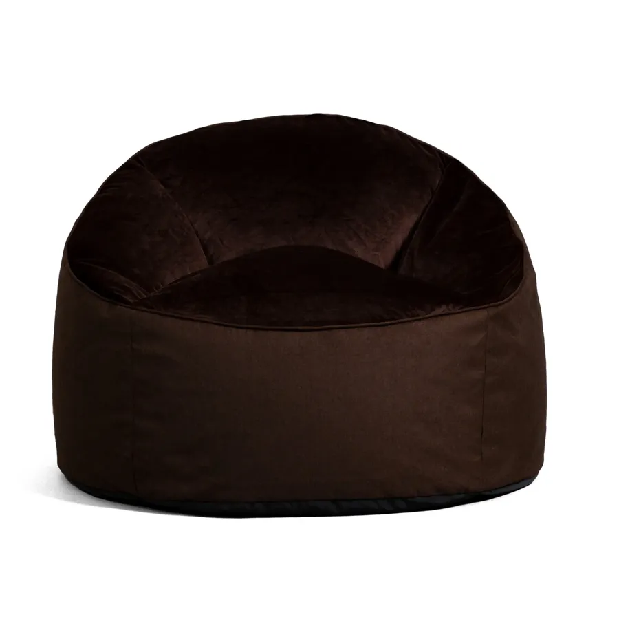 Bean Bag Chair - Dark Cocoa Plush