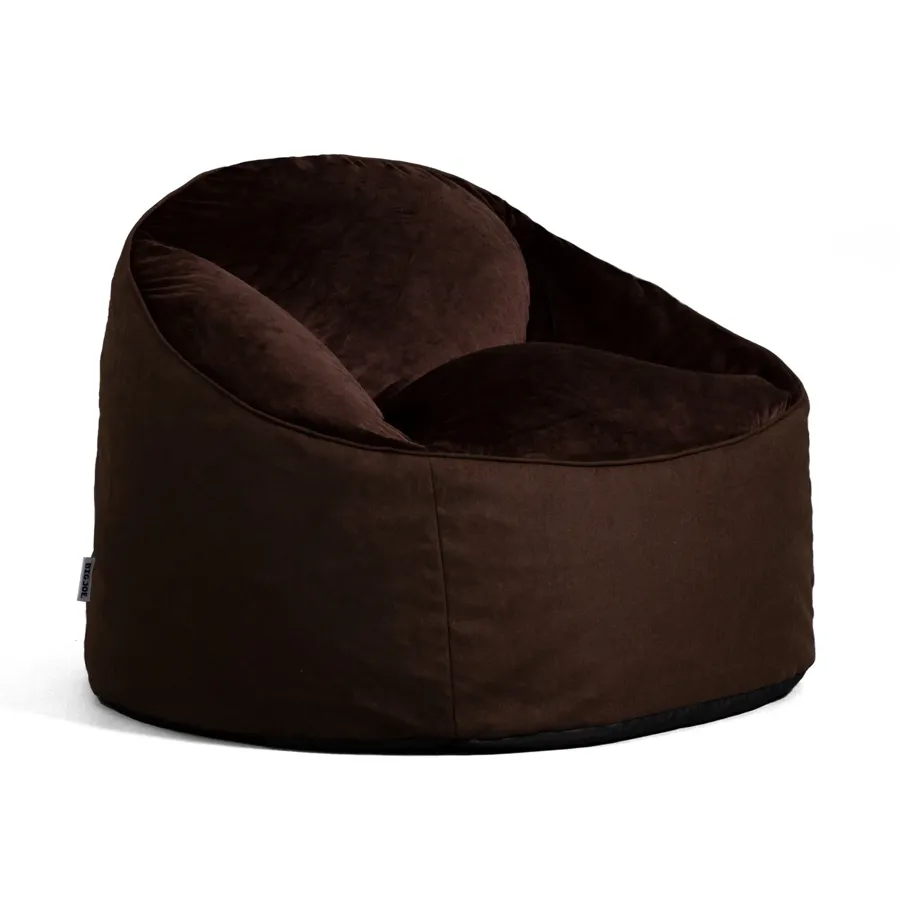 Bean Bag Chair - Dark Cocoa Plush