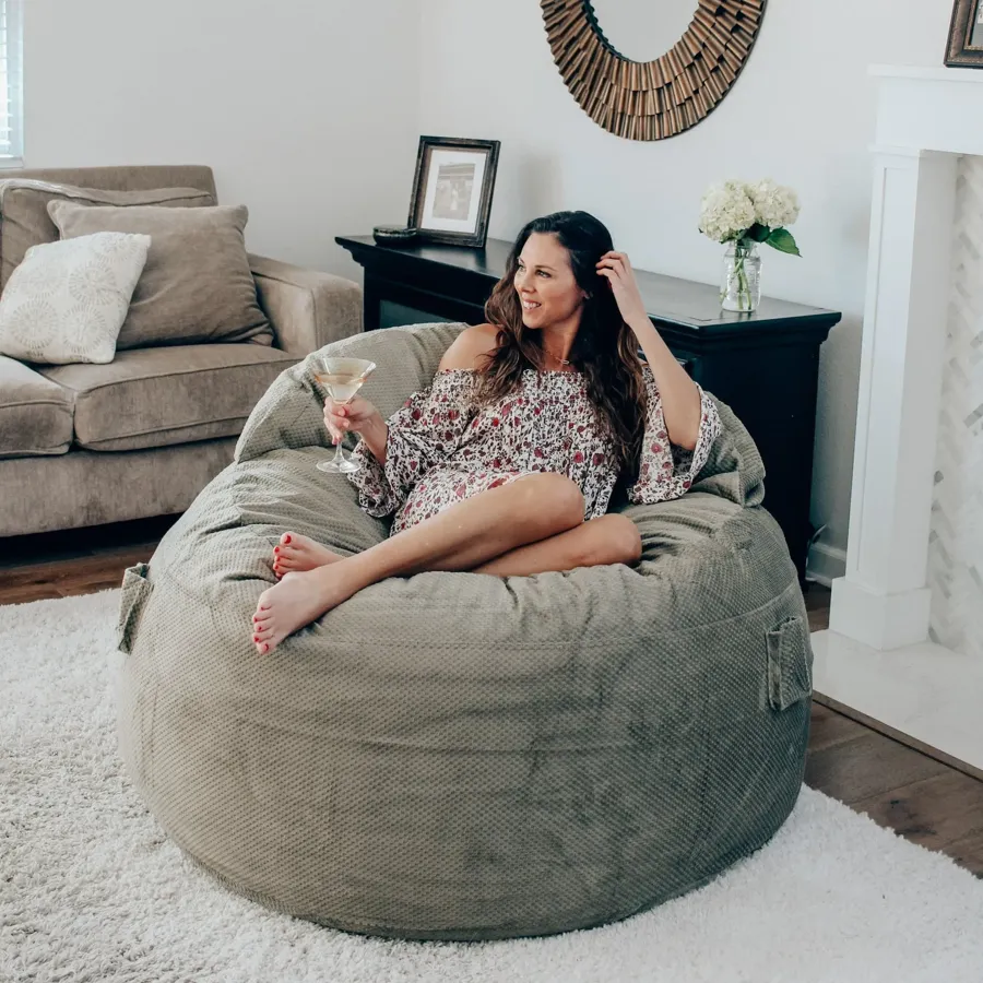 Adult Bean Bag Chair - Queen - Chenille