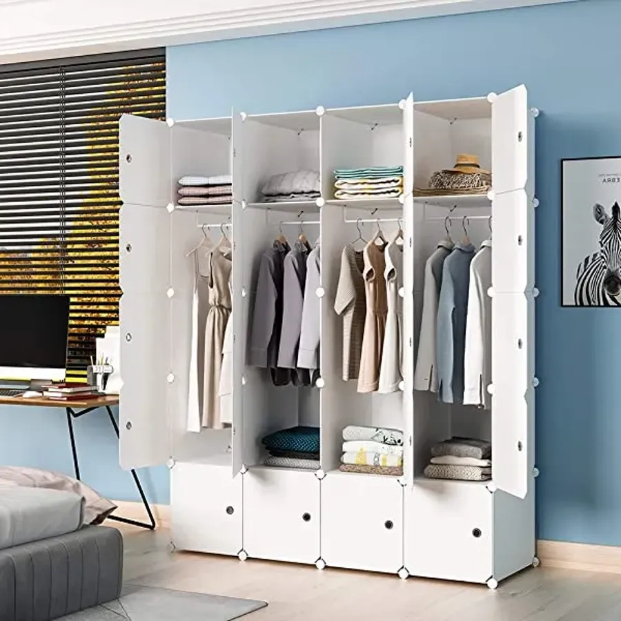 Portable Wardrobe Closets 14