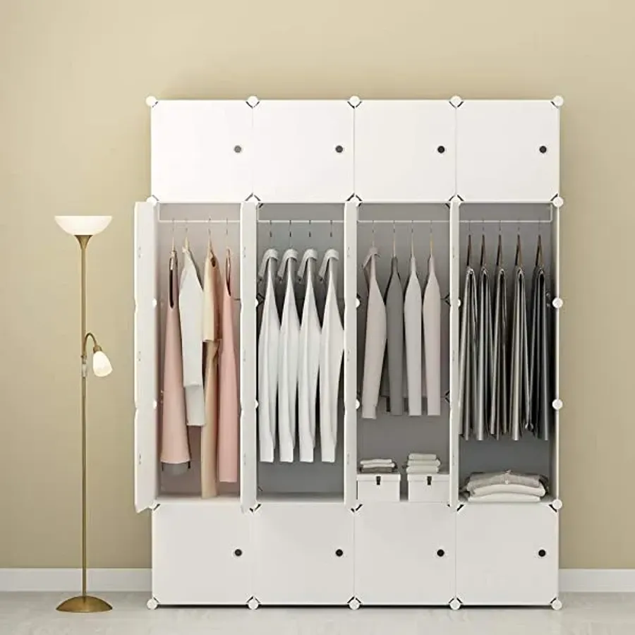 Portable Wardrobe Closets 14