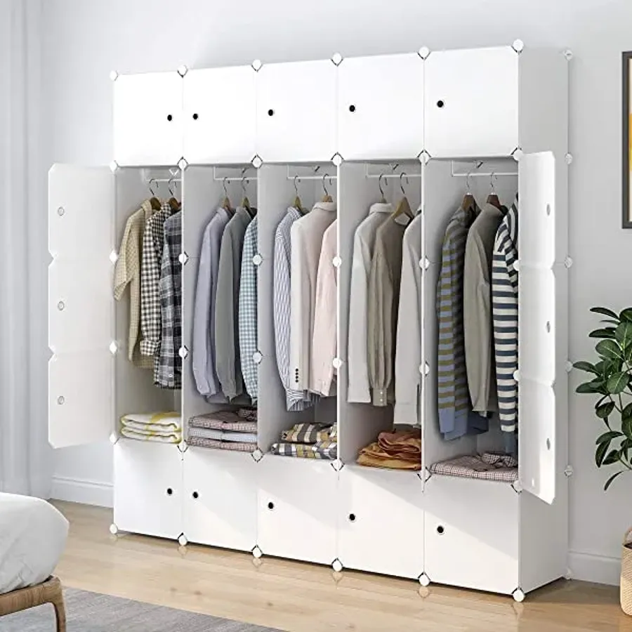 Portable Wardrobe Closets 14