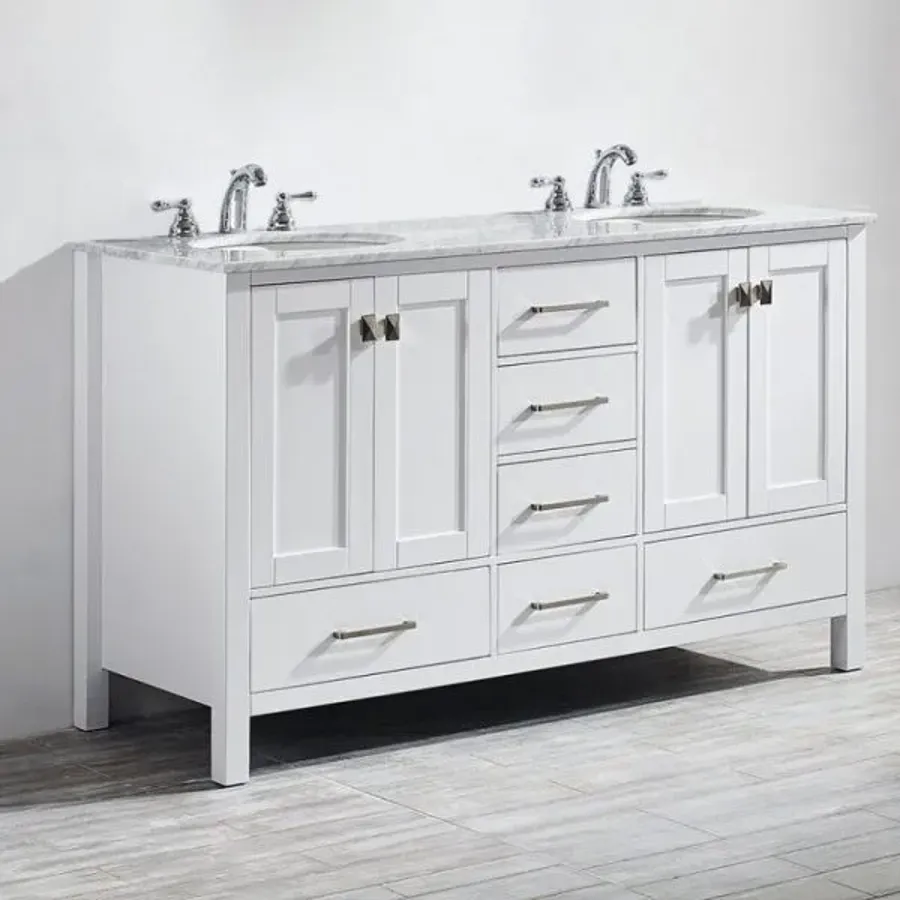 60-inch Double Bathroom Vanity Set