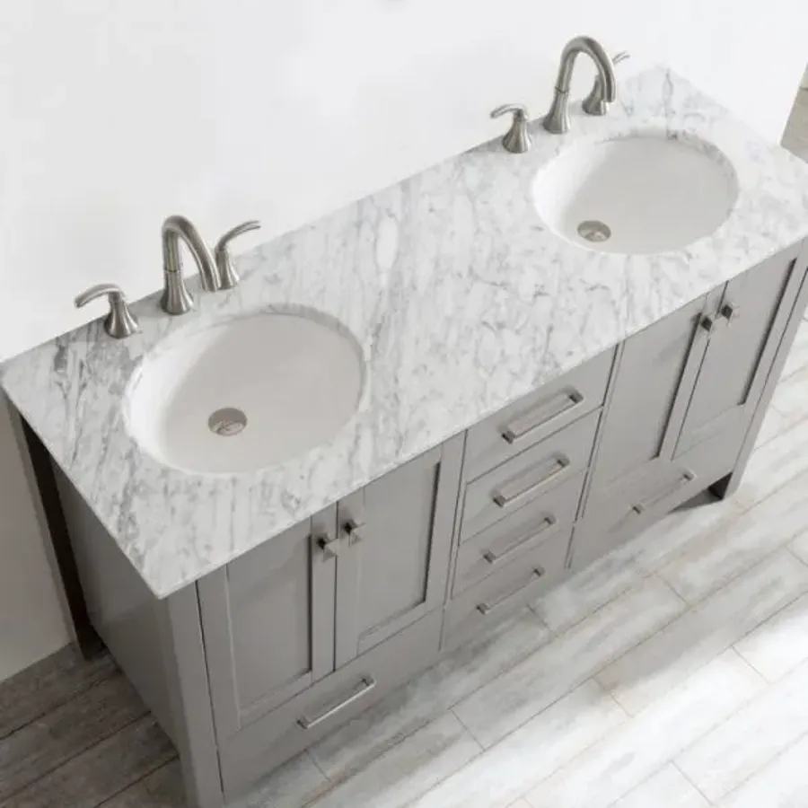 60-inch Double Bathroom Vanity Set