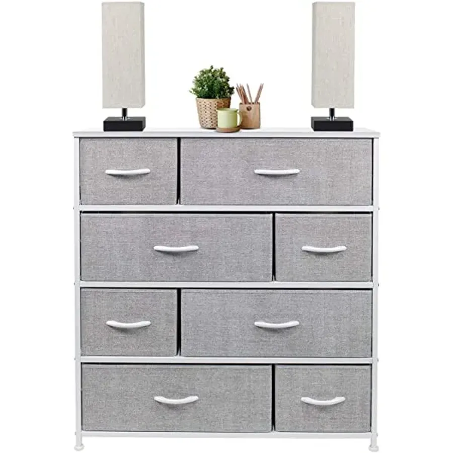 Dresser with 8 Drawers - Furniture Storage Chest