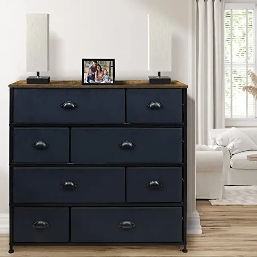 Dresser with 8 Drawers - Furniture Storage Chest