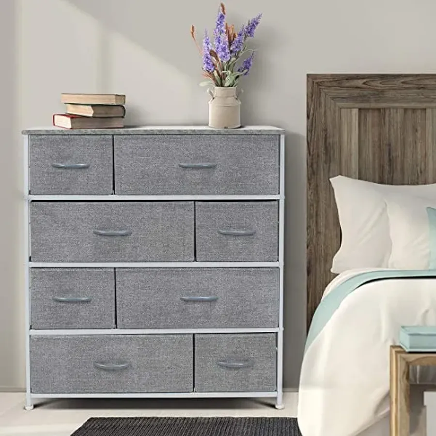 Dresser with 8 Drawers - Furniture Storage Chest