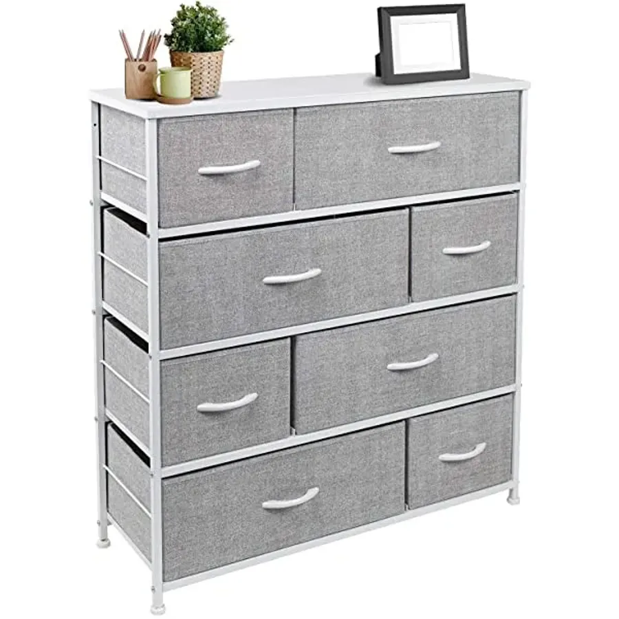 Dresser with 8 Drawers - Furniture Storage Chest