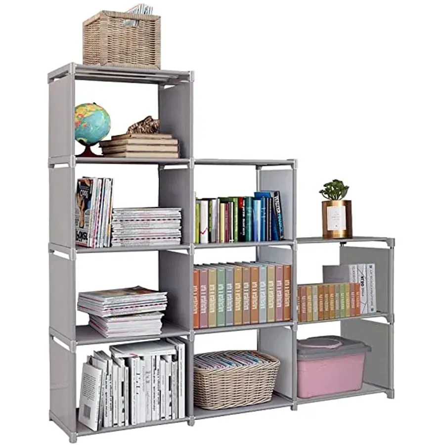 9 Cubes Bookcase | Toy Closet Storage Organizers Bookshelf