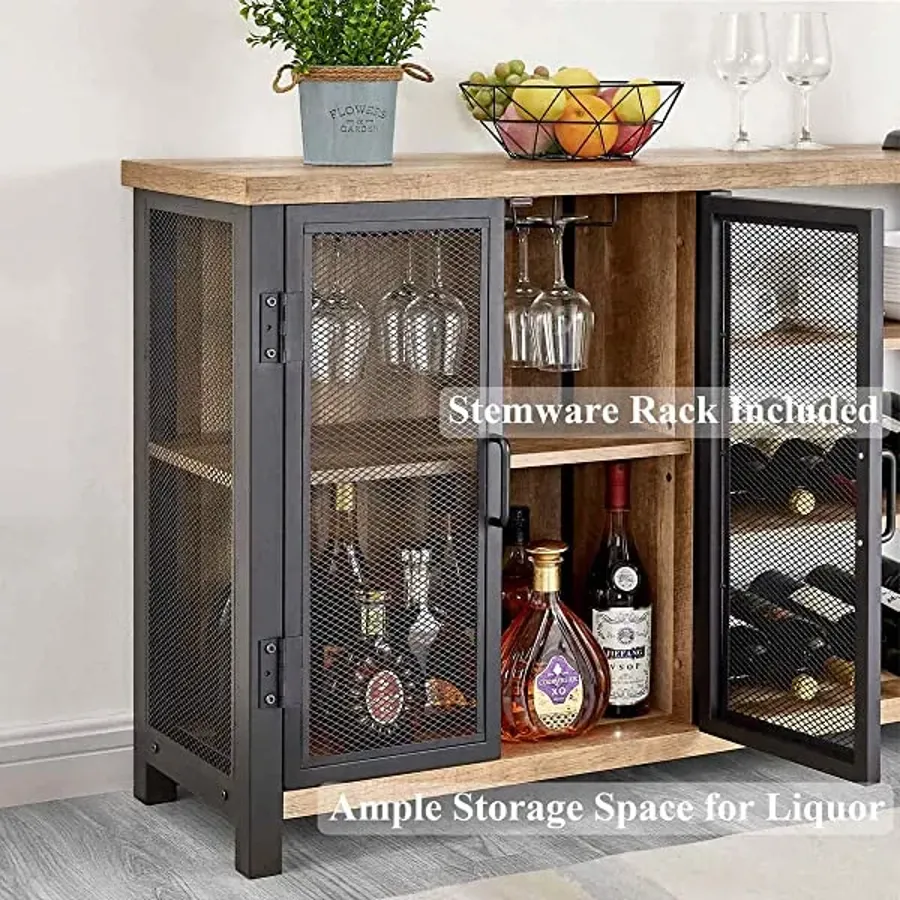 Industrial Bar Cabinet | Wine Cabinet