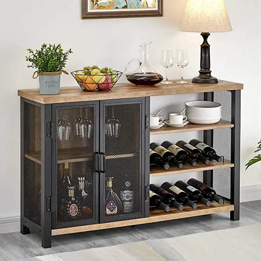 Industrial Bar Cabinet | Wine Cabinet