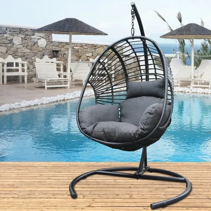 Swing Egg Chair With Stand Rain Cover Included