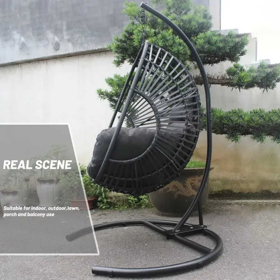 Swing Egg Chair With Stand Rain Cover Included