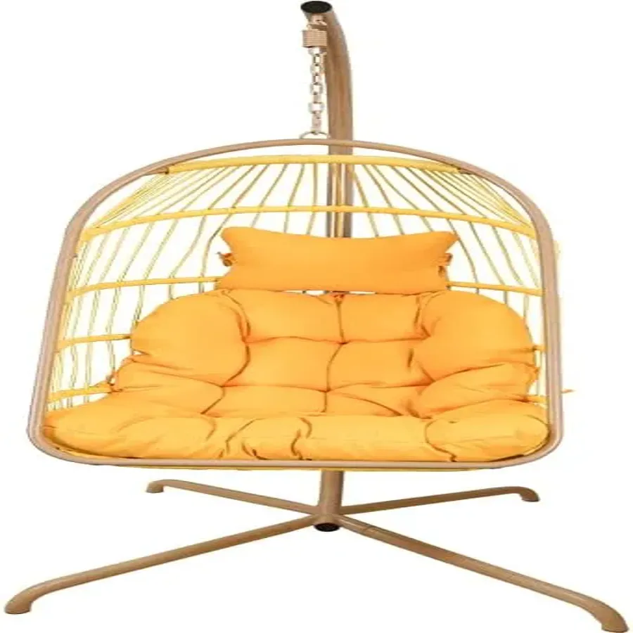 Wicker Hanging Egg Swing Chair with Stand