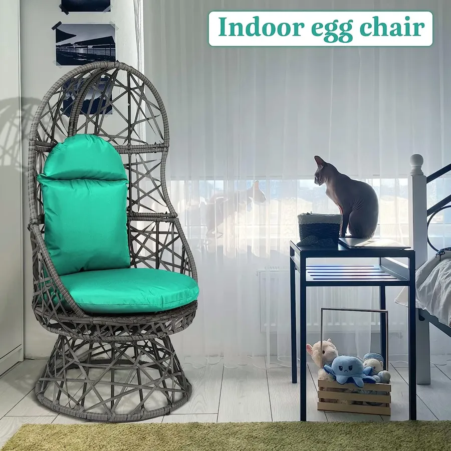 Hanging Chair with Cushion and Pillow