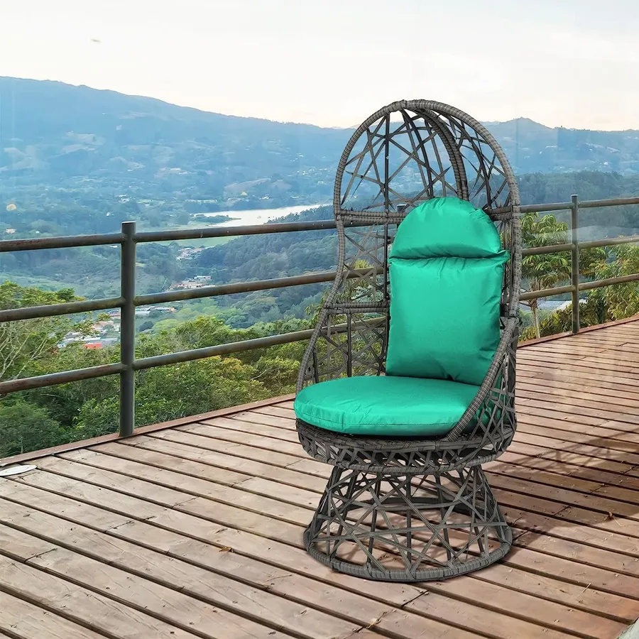 Hanging Chair with Cushion and Pillow