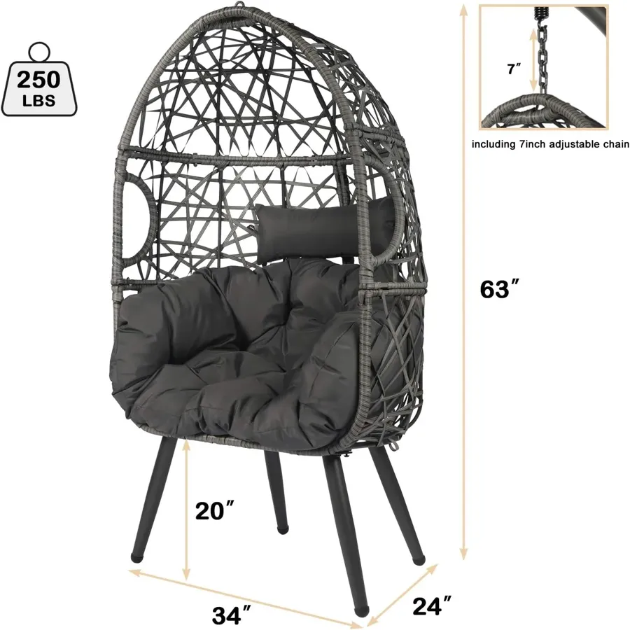 Swing Egg Chair - Rattan Hanging Chair