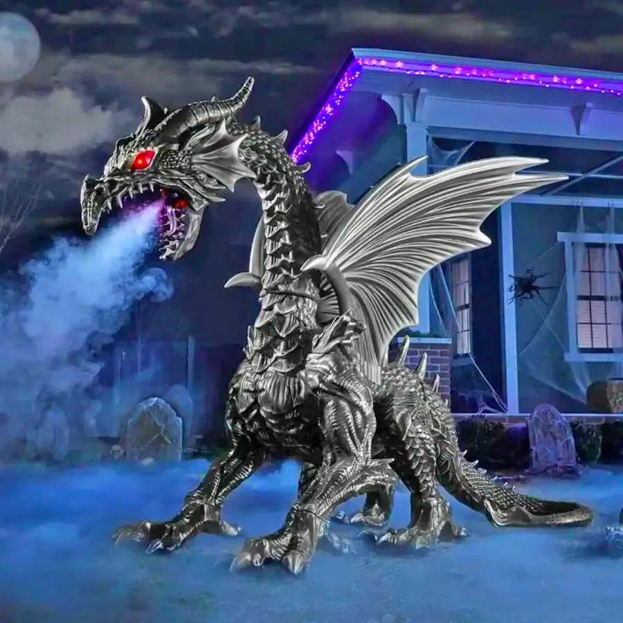 6 Foot Tall Fog Breathing Dragon