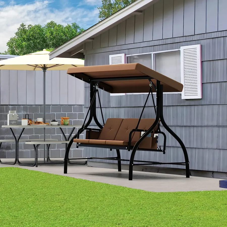 Outdoor Patio Swing Chair - 3 Person Porch Swing