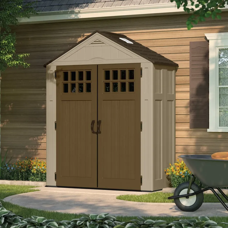 Everett Outdoor 6 ft. W x 3 ft. D Plastic Storage Shed