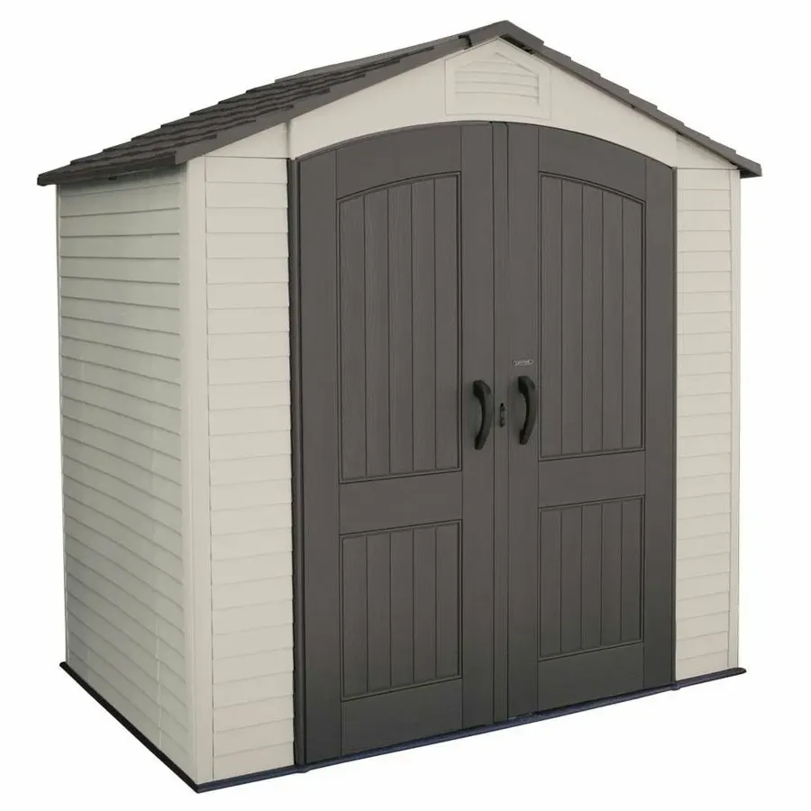 7 ft. W x 4 ft. 7 in. D Plastic Storage Shed