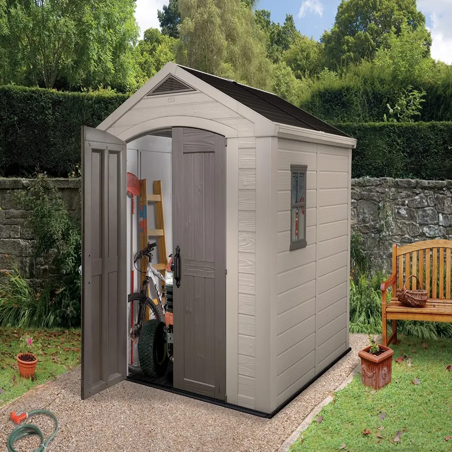 8 ft. W x 8 ft. D Plastic Storage Shed