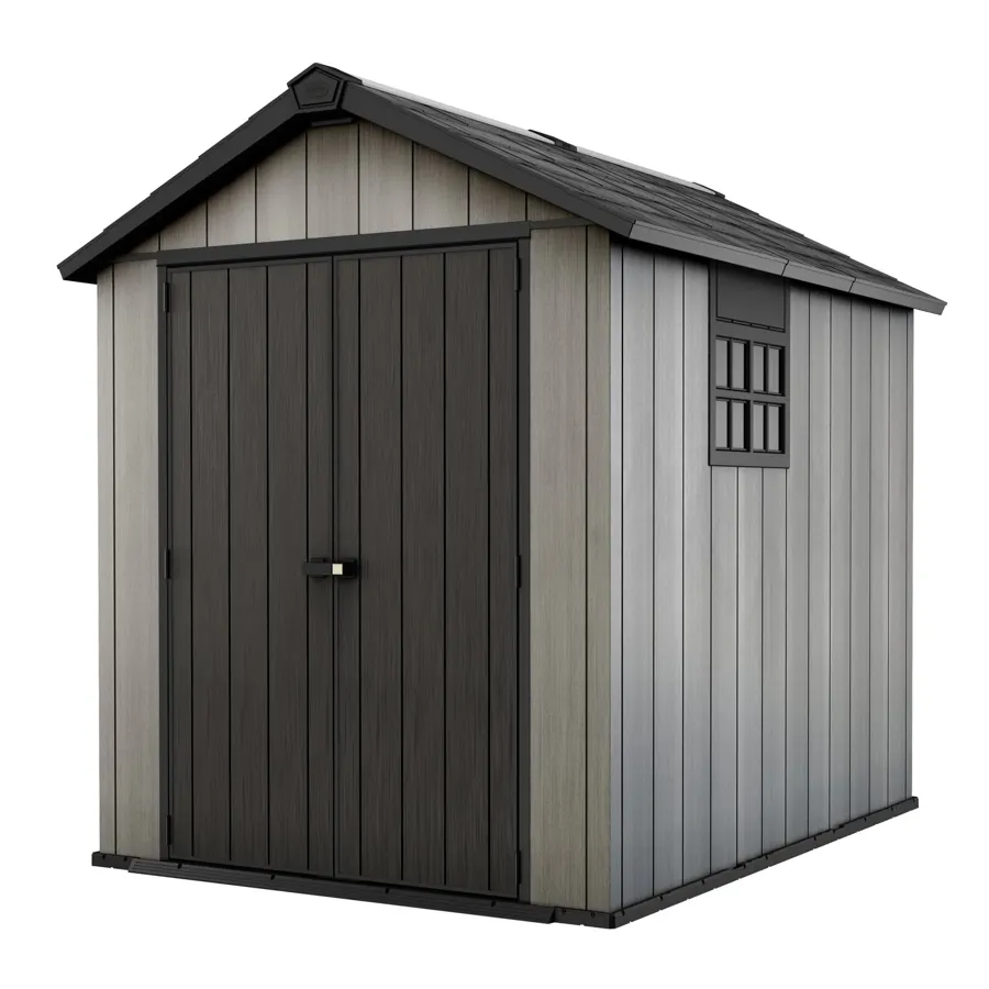 Oakland 7.5 ft. W x 7.5 ft. D Plastic Storage Shed