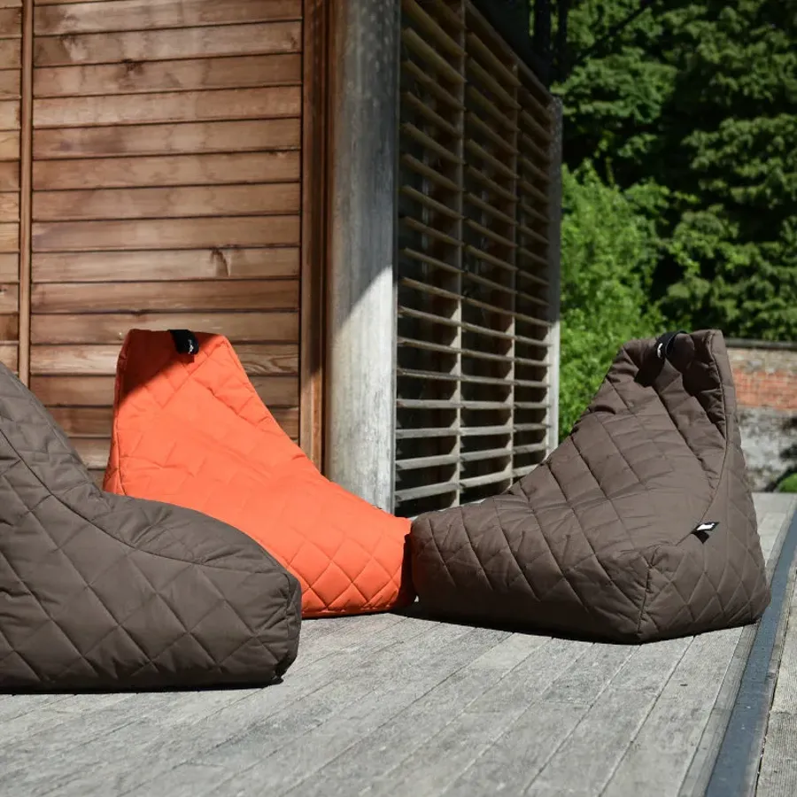 Mighty Bean Bag in Quilted Grey