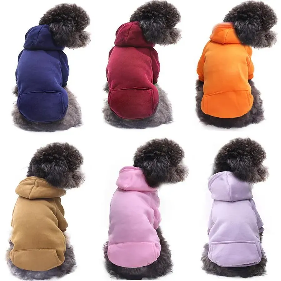 Winter Dog Hoodie With Pockets