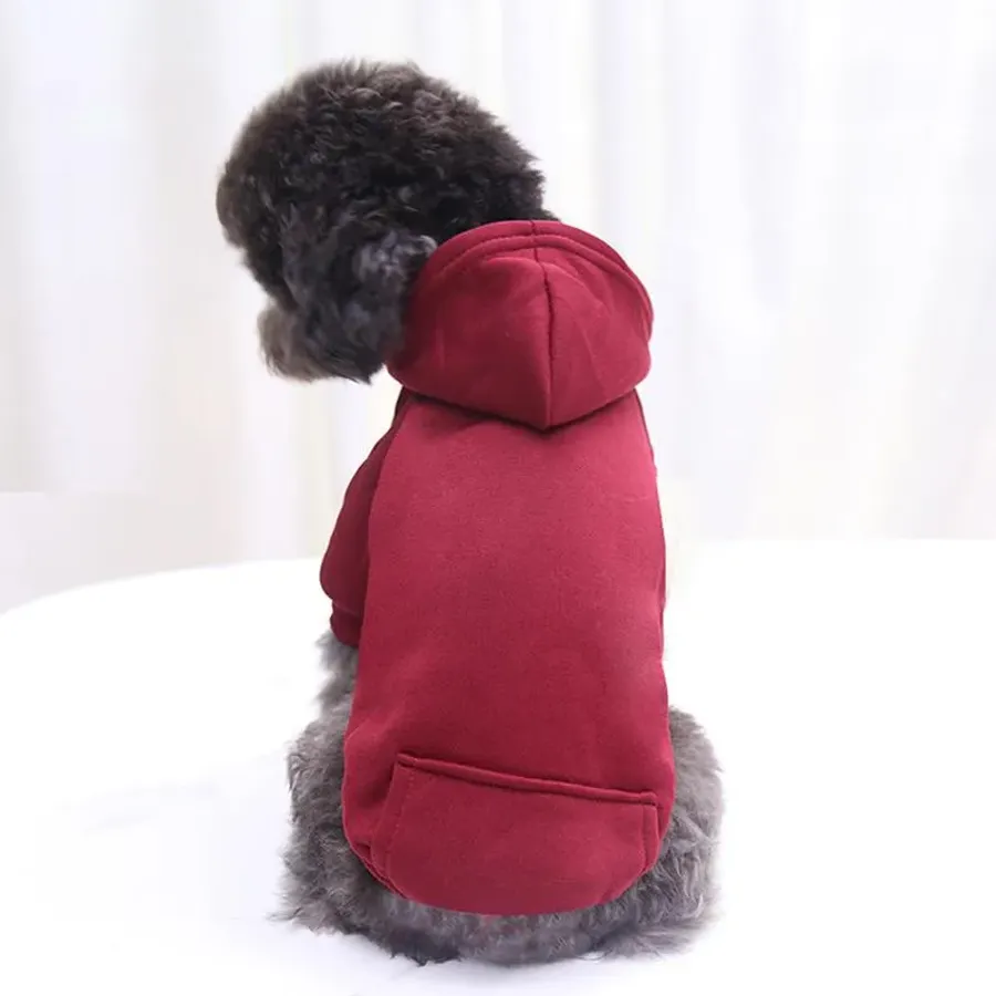 Winter Dog Hoodie With Pockets