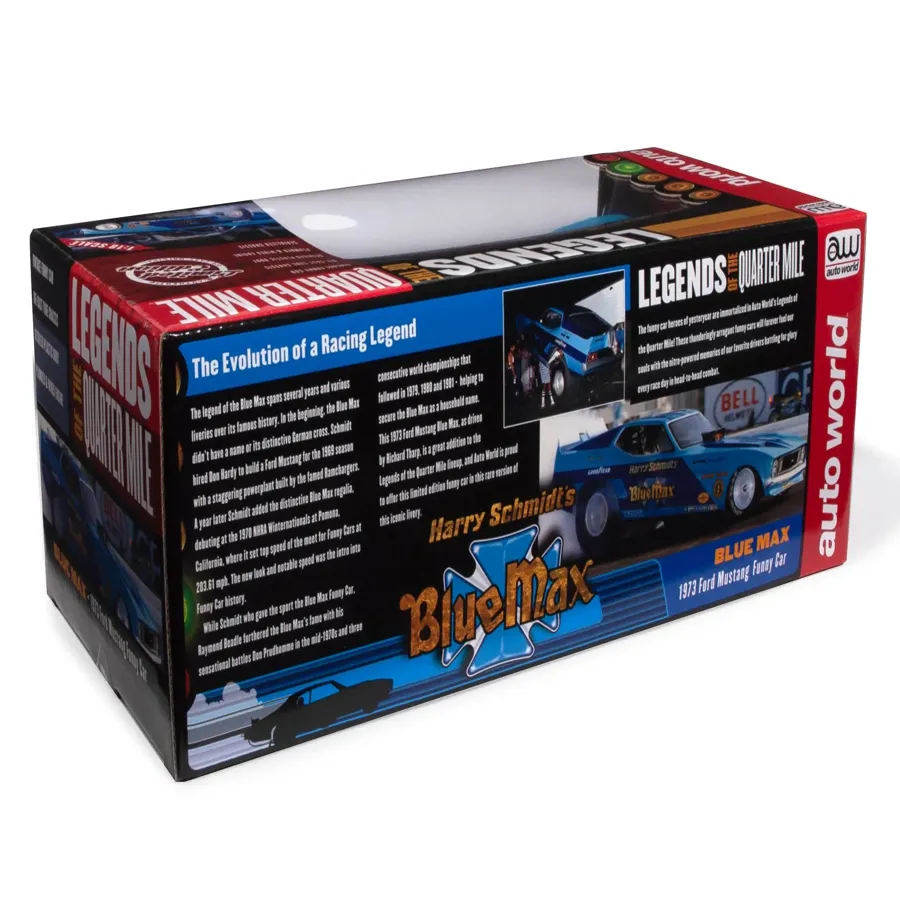 Blue Max 1973 Mustang Funny Car (Legends of the Quarter Mile) 1:18 Scale