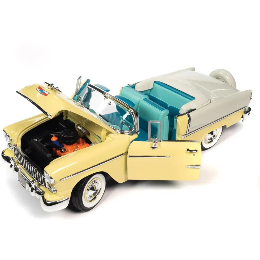 1955 Bel Air Convertible - Harvest Gold 1:18 Scale Diecast Replica Model