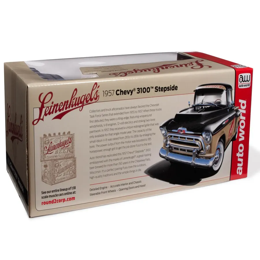 1957 3100 Stepside Pickup Truck Leinenkugel's 1:18 Scale